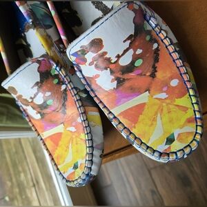 Robert Graham Gerard Paint-Splatter Driving Loafers –  Men’s Size 8